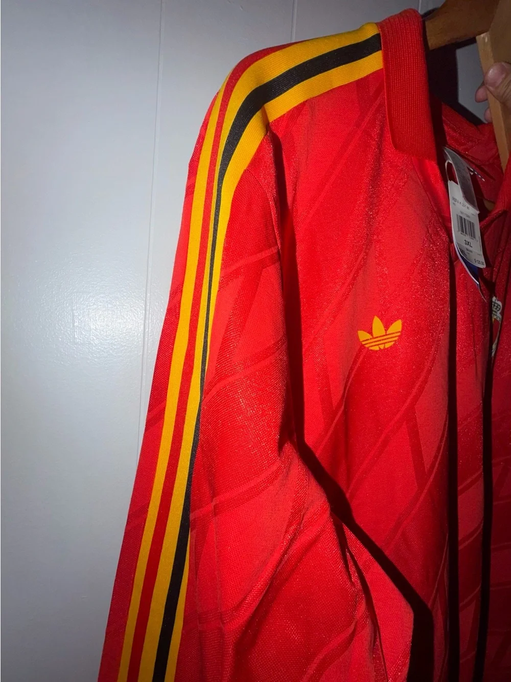 Men adidas Belgium long sleeve retro jersey Size 3XL